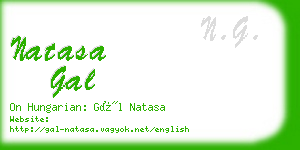 natasa gal business card